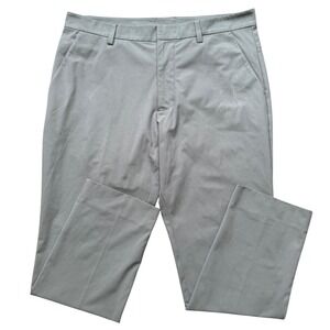 GFORE Golf Pants Mens 33x27 Gray Performance Stretch Straight Leg Trousers